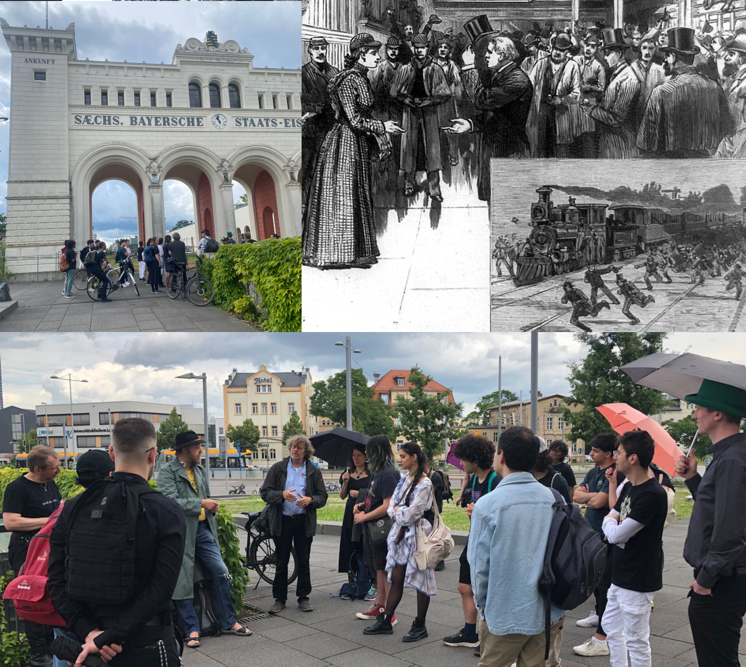 discussion at the Bayrischer Bahnhof