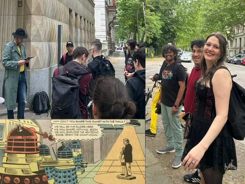 Discussions in front of the faculty of Theology