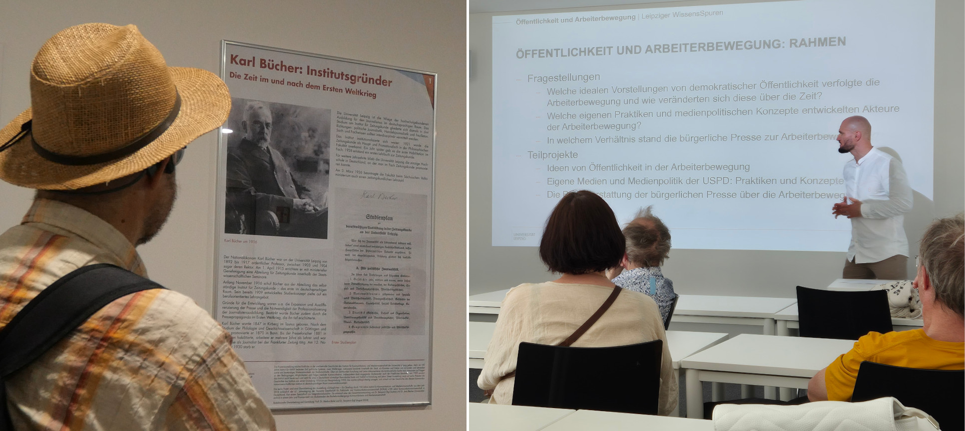 Im [Institut für Kommunikations- und Medienwissenschaft](site/institute/ul-institute/media-studies/). Fotos: Team WissensSpuren.