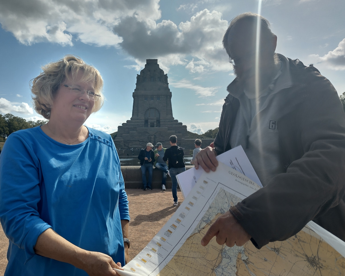 Auswirkungen der Eiszeiten vor dem Völkerschlachtdenkmal