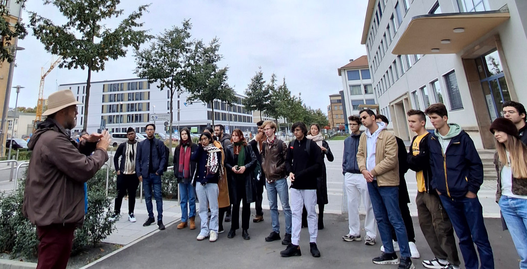 History of the university in the Liebigstraße. Photo: Team WissensSpuren.