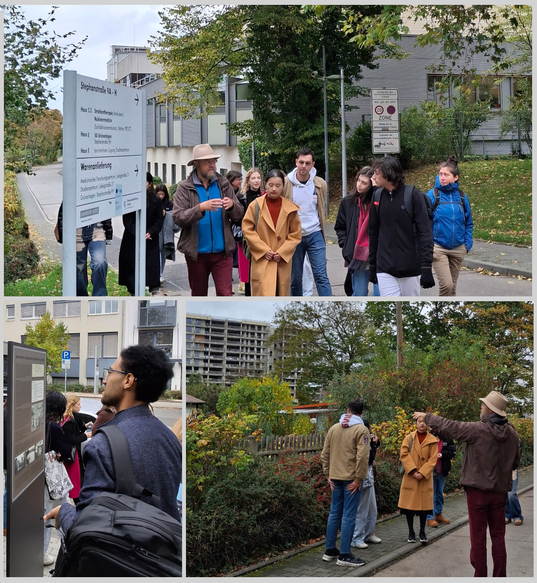 Allotment gardens and the old Jewish cemetery. Photos: Team WissensSpuren.