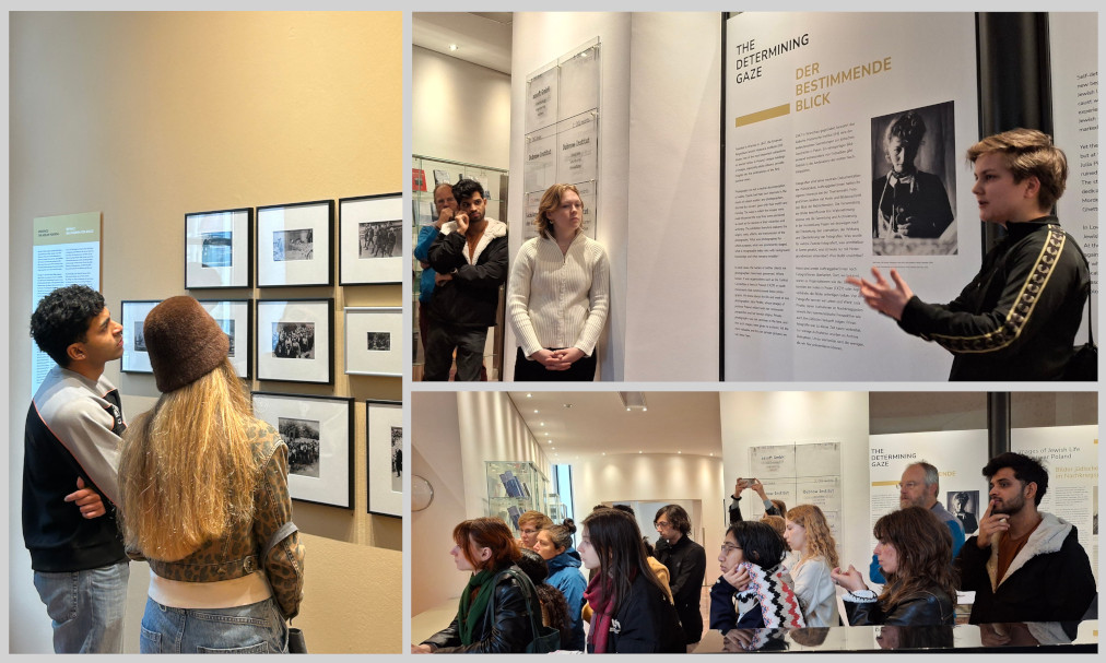 Visiting the Dubnow Institute, and its exhibition «The Determining Gaze». Photos: Team WissensSpuren.