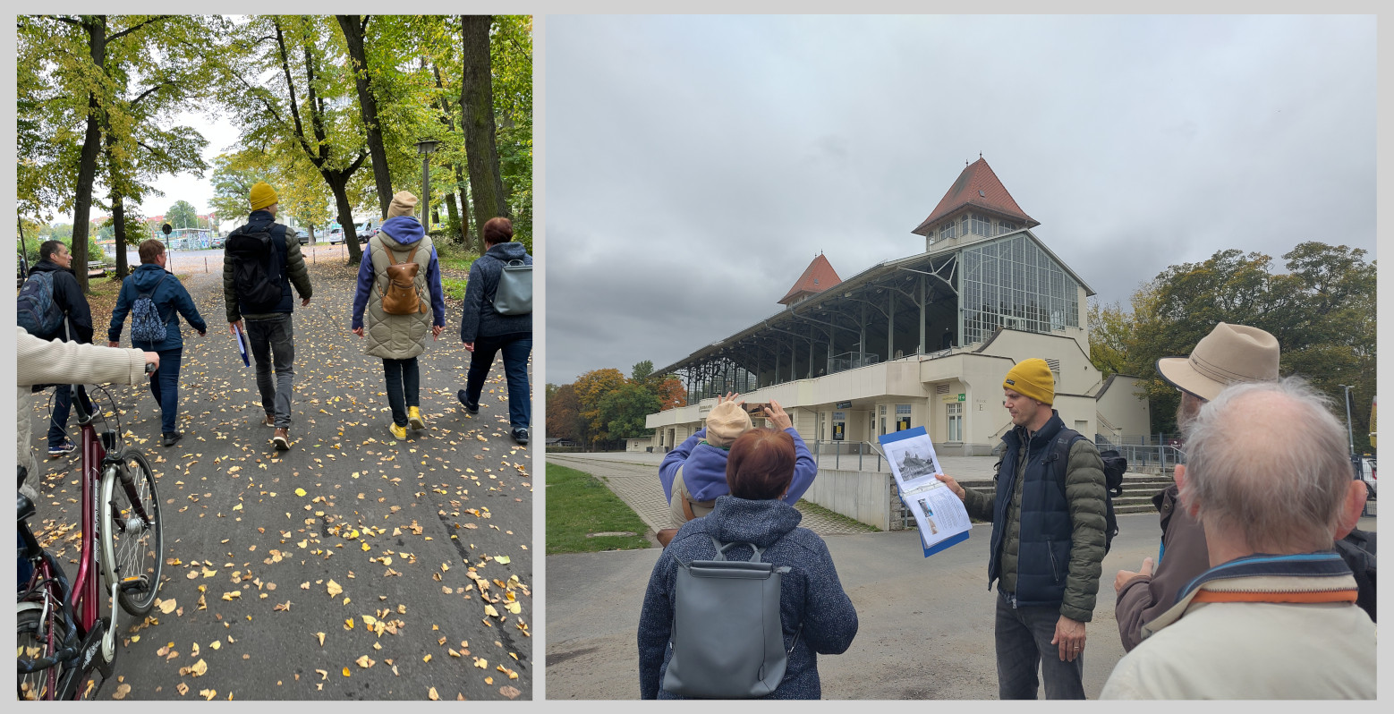 Wandeln auf der Sportroute. Fotos: Team WissensSpuren