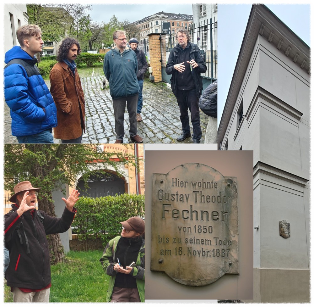 Discussion about Fechner's life at the Villa Fechner 🇫. Photos: Team WissensSpuren.
