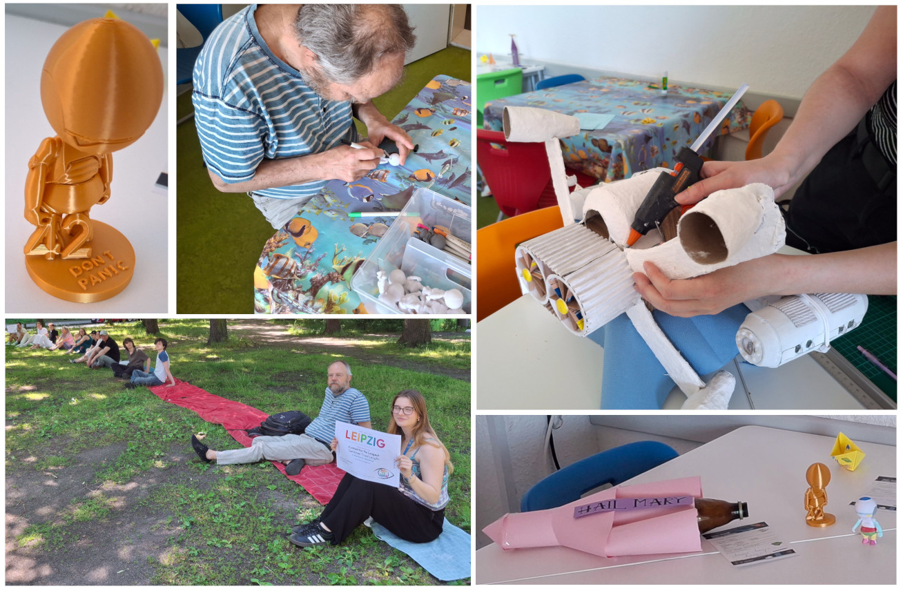 Towelday activities in the INSPIRATA. Fotos: Team WissensSpuren.