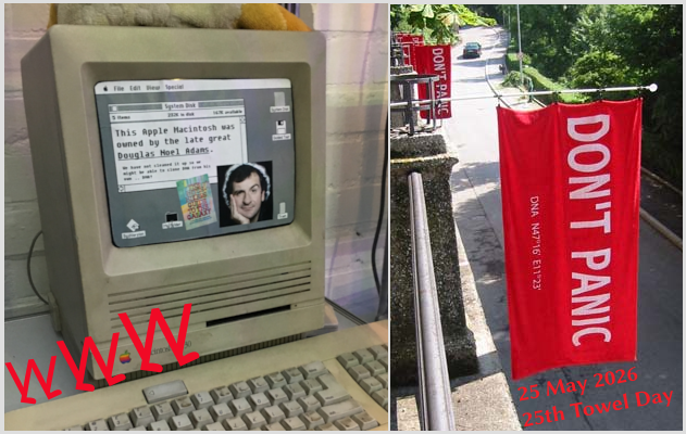 image from Don't panic: Towel Day Festival