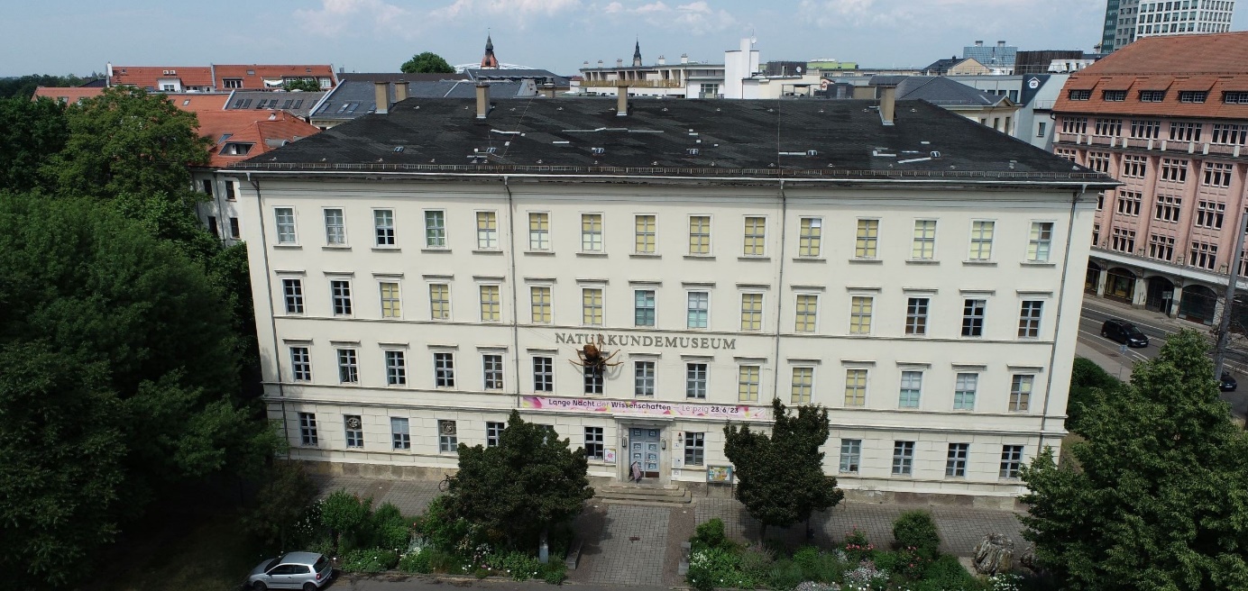 Gebäudeansicht des Naturkundemuseums. © Stadt Leipzig, Amt für Geoinformation